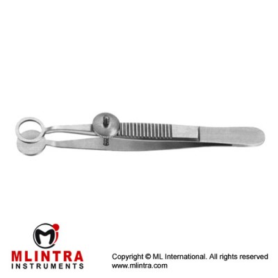 Lambert Chalazion Forcep Round Jaws Stainless Steel, 9 cm - 3 1/2" Jaw Diameter 8 mm Ø